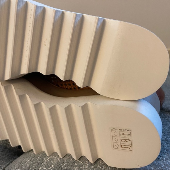 Stella McCartney Elyse Woven Platform Oxford Canyon/Bourbon - Picture 4 of 10